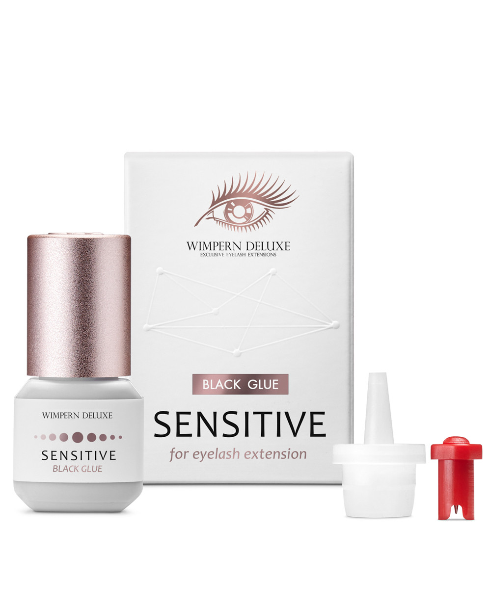 Sensitive eyelash glue discount