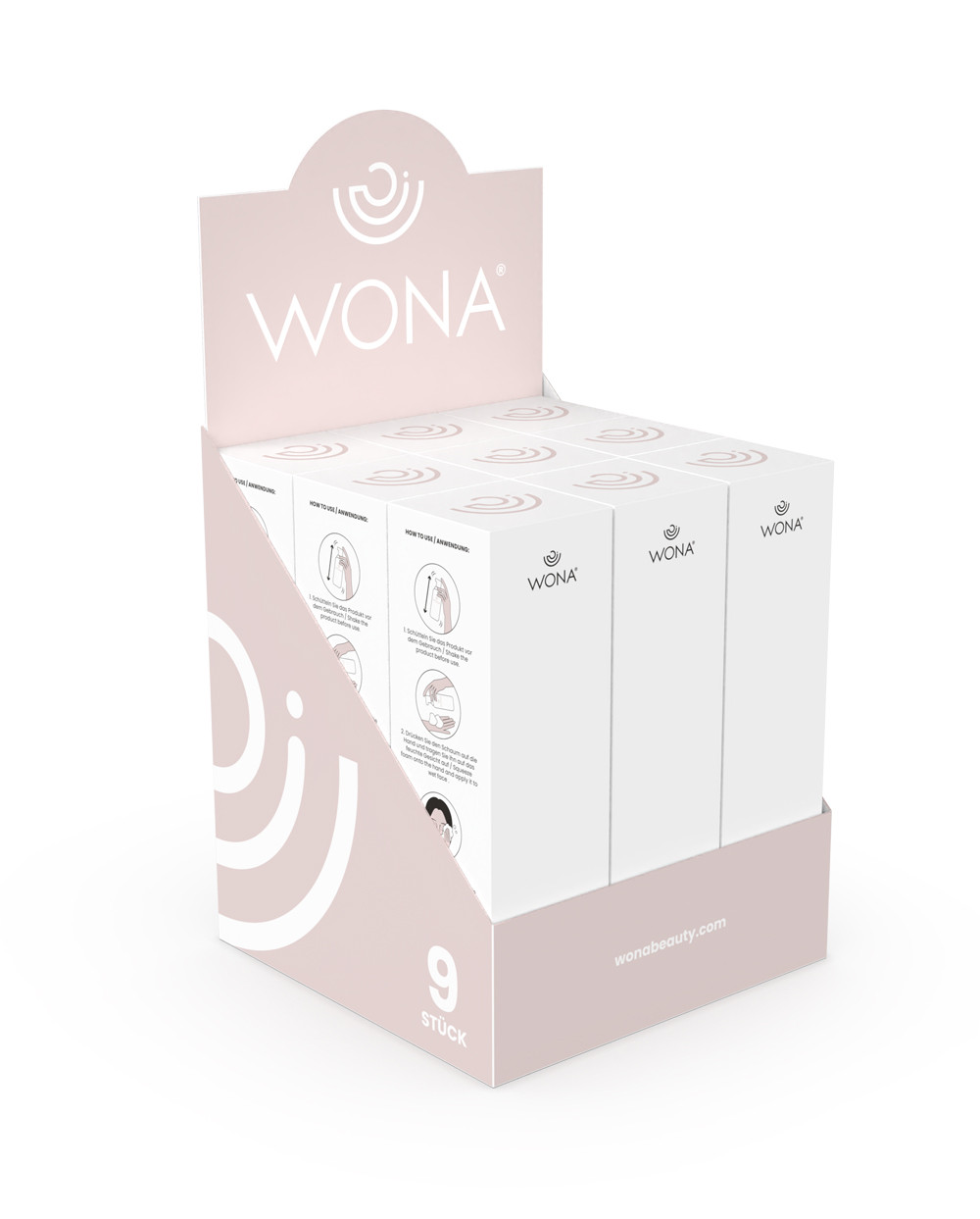 WONA® 9er Display Reinigungsschaum